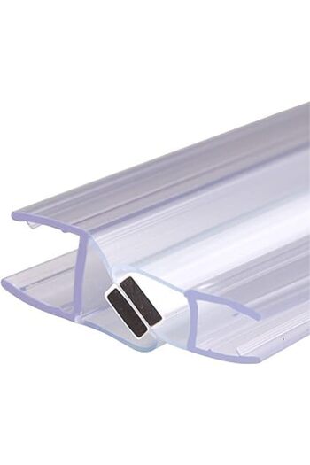 Generic 2pcs Shower Screen Seal Rubber, Shower Screen Seal Strip Frameless Shower Door Bottom Seal, Stop Sho