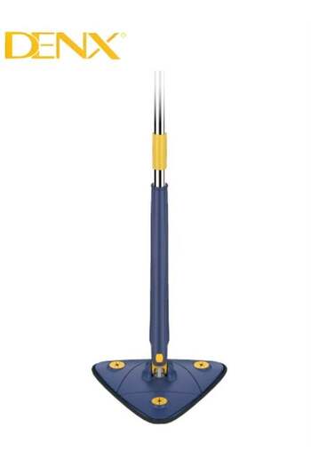 Denx Triangle Multifunctional Cleaning Mop Triangle Mop 360° Rotatable Adjustable with Stainless Steel