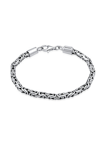 KUZZOI Armband Armband Oxidiert 925 Sterling Silber