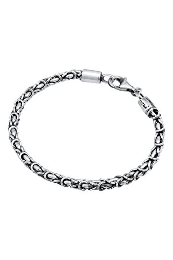 KUZZOI Armband Herren Basic Solid Modern in 925 Sterling Silber