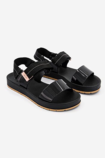 ZAXY Women Way Papete Sandals, Black and Brown