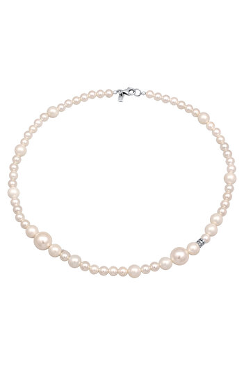 KUZZOI Necklace Herren Muschelkernperlen Beads 925 Silber
