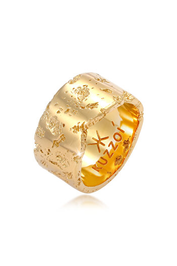 KUZZOI Ring Herren Statement Massiver Robuster Look in 925 Sterling Silber