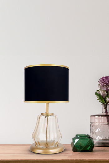 MINIMAL ETICARET VE BILGI TEKNOLOJILERI Elite Gold - Black - Glass Lampshade