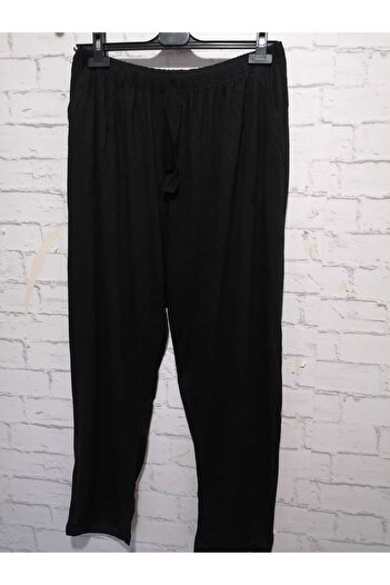 anne moda ankara Black, Thin, Summer, Viscose Cotton High Waist, 2 Pocket Trousers