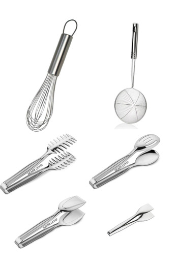 Demir Çeyiz Dmr Life 6 Piece Dowry Set, Economical Kitchenware Tongs Service Set