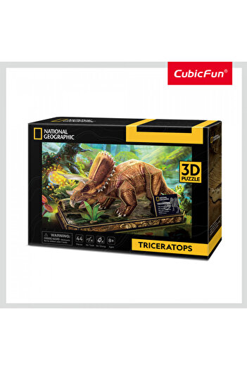 Cubic Fun - Triceratops 3D Puzzle 44 Pieces