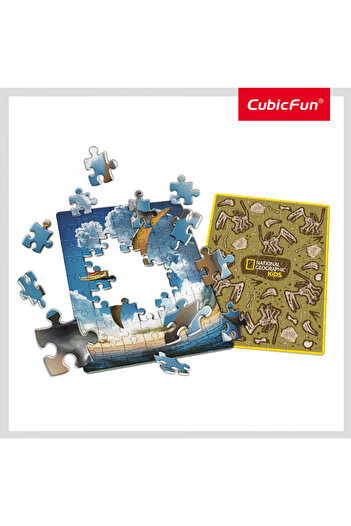 Cubic Fun - Pterosaur Boxed Puzzle 63 Pieces