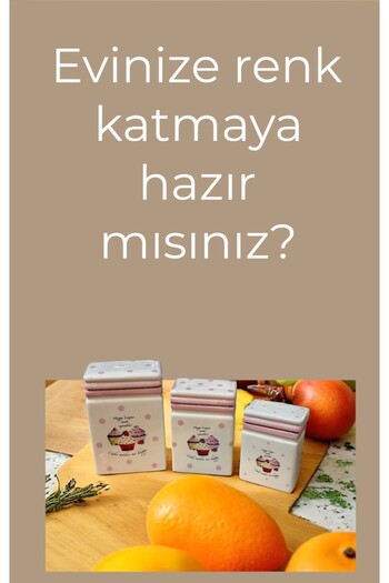 Emr züccaciye Cupcake 3 lü baharatlık - 3 lü baharat seti 3 boy