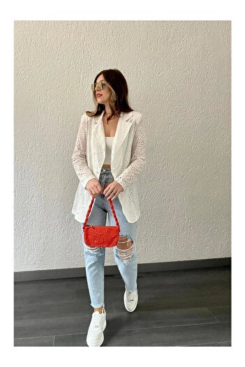 MODA Guipure Blazer Summer Jacket