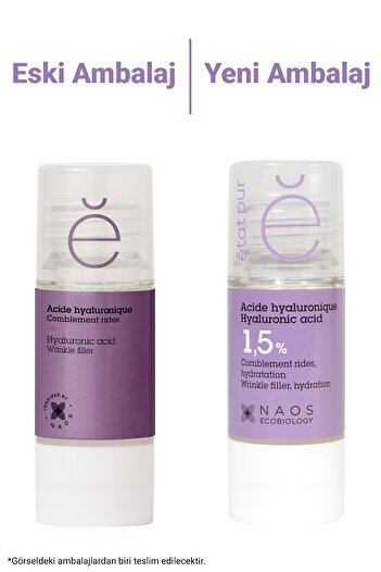 Etat Pur Pure Active Hyaluronik Asit %1,6 Kırışıklık Karşıtı Nemlendirici Konsantre Cilt Bakım Serumu 15 ml
