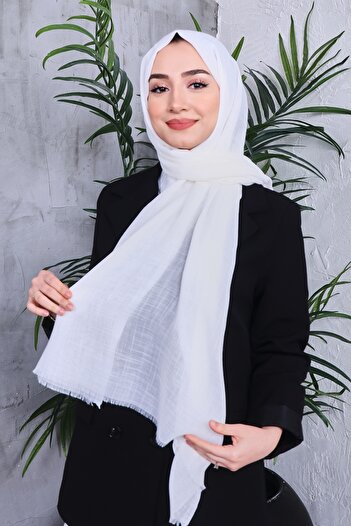 Golden Rose Solid Color Flamed Shawl