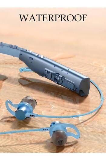 Generic Neckband Bluetooth Headphones, Retractable Earbuds, Noise Cancelling