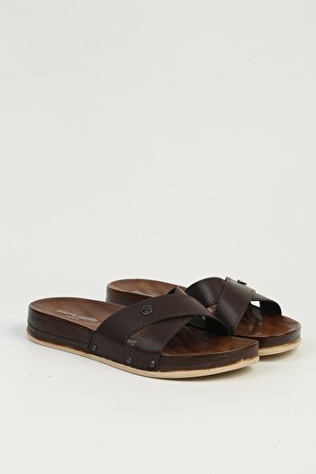 Pierre Cardin Brown Women's Slippers Pc-7425