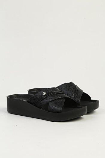 Pierre Cardin Black Women's Slippers Pc-7490