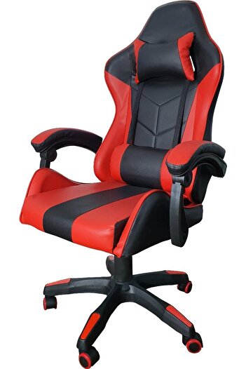 Woodies Ergonomic High Back Gaming Chairs with Reclining and Height Adjustable Black/Red Color