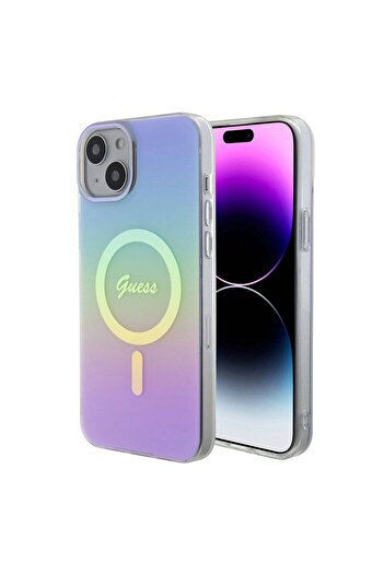 Guess Carcasă pentru iPhone 15 IML Iridescent MagSafe, Guess - Violet
