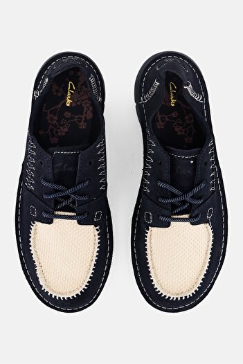 CLARKS Men Colehill Walk Standard Fit Lace Up Casual Shoes, Navy Blue