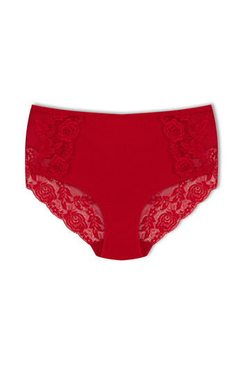 HNX Cotton Front and Back Lace Detail Panties