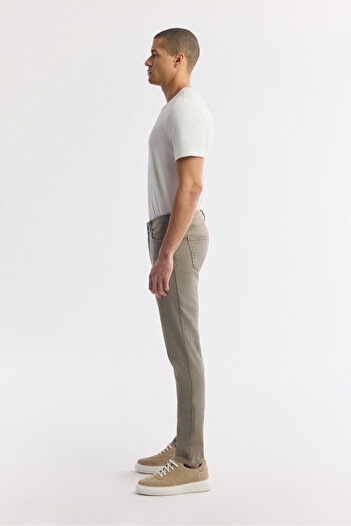 Avva Ανδρικό παντελόνι Berlin Slim Fit Beige Stone Washed Cotton Elastane Jean A51Y3516