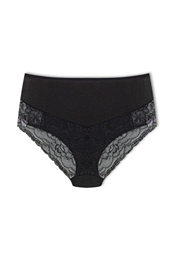 HNX Cotton Front and Back Lace Detail Panties