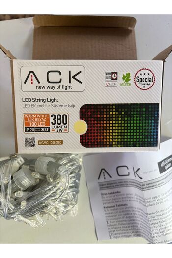 ACK İç mekan eklenebilir süsleme ışığı 10 metre