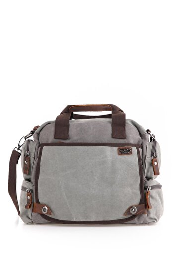 ÇÇS 31352 Canvas Briefcase with Shoulder Strap