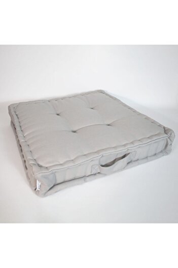 Dear Deer Love Gray Biscuit Cushion - French Mattress Linen