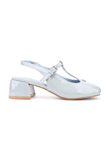 Tmall Pantofi casual de dama,Cu Toc Groasa,Din piele ecologica,P1280,Albastru