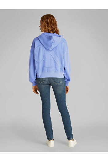 Calvin Klein BOLD WASHED CK APPLIQUE ZIP-THRU