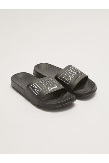 LC Waikiki Single Striped Text Printed Men's Slippers (S2)