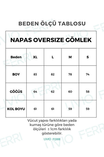Livio Ferri Napas Erkek Oversize Keten Görünümlü Gömlek