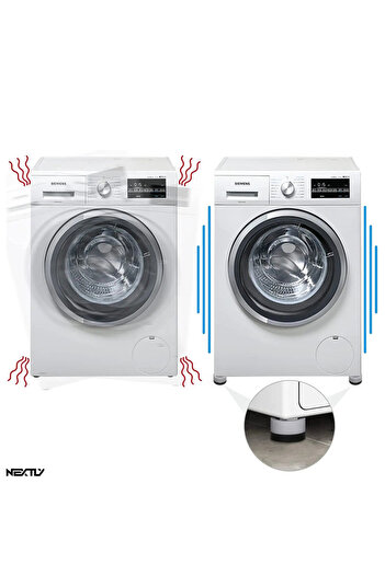 NEXTLY Set of 12 Non-Slip Feet for Washing Machine, Tumble Dryer, Refrigerator, Furniture