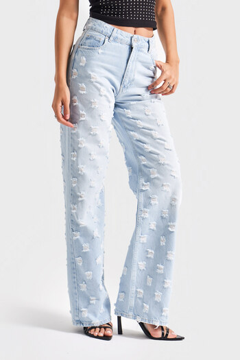 its basic Women's Snow Denim Color 10S5-100 Fabric Featured Straight Fit 100% Cotton Design Denim Jean