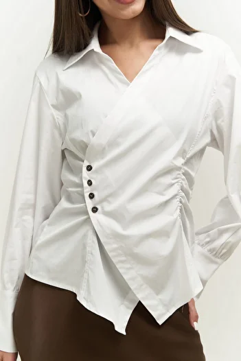 MAİ COLLECTİON Micky White Shirt