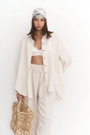 BOHEMAİ Ecru Color Sawai Casual Set