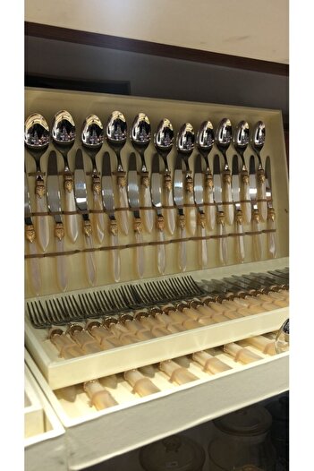 RİVADOSSİ SANDRO Rivadossi Laura Ring Bone 75 Piece Catal Crotch Knife Set 12 Dimming