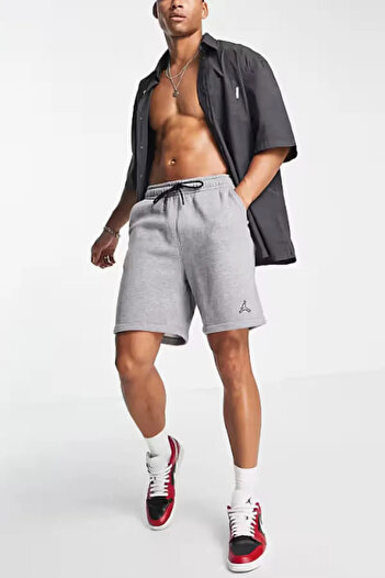 Nike Jordan Essentials Fleece Erkek Gri Günlük Şort
