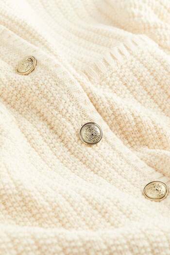 H&M Short textured-knit cardigan