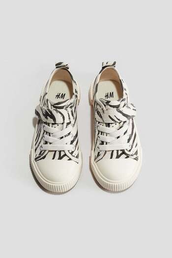 H&M Cotton canvas trainers