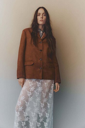 H&M Long lace skirt