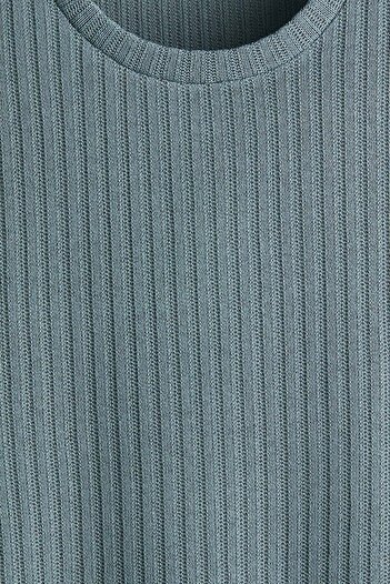 H&M Regular Fit Rib-knit T-shirt