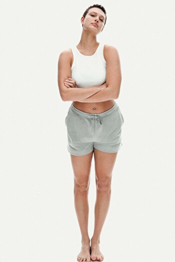 H&M Washed cotton sweatshorts
