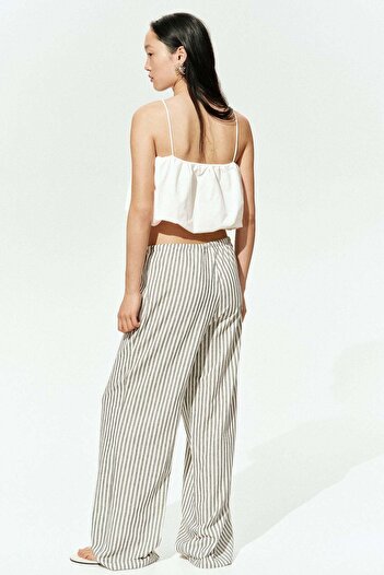 H&M Straight drawstring trousers