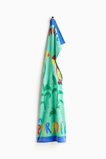 H&M Patterned bath towel