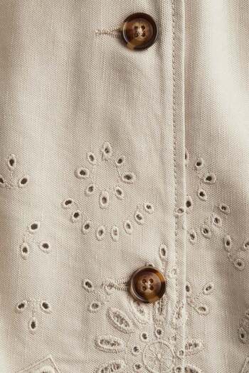 H&M Linen-blend shirt jacket