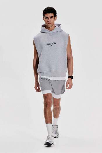 H&M Loose Fit Sleeveless sports hoodie with DryMove™