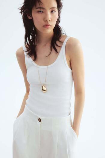 H&M Wide ankle-length trousers