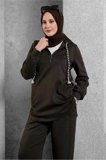 Alvina 45134 Model Hoodie and Pants Tracksuit Set