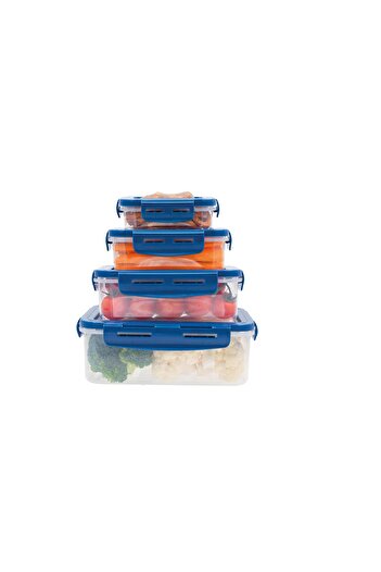 Mediashop MEDIASHOP Livington Flex & Fresh casserole set, 4 pieces 6619, plastic, blue